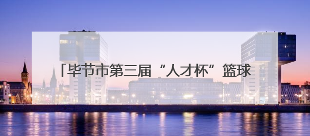 毕节市第三届“人才杯”篮球赛暨高层次人才专项赛举行