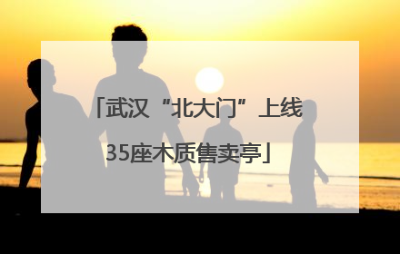 武汉“北大门”上线35座木质售卖亭