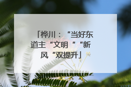桦川：“当好东道主“文明““新风“双提升