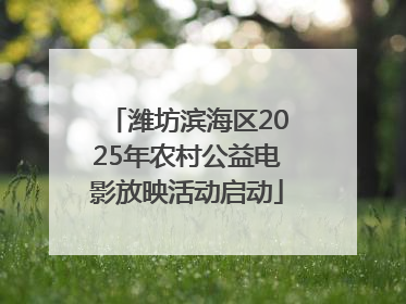 潍坊滨海区2025年农村公益电影放映活动启动