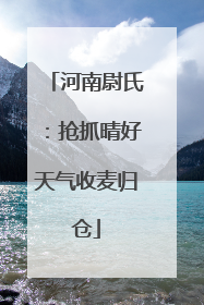 河南尉氏：抢抓晴好天气收麦归仓