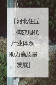 河北任丘：构建现代产业体系 助力高质量发展