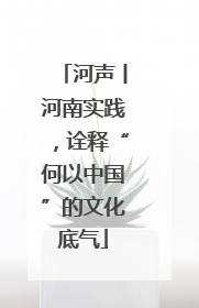 河声丨河南实践，诠释“何以中国”的文化底气