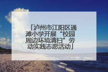 泸州市江阳区通滩小学开展“校园周边环境清扫”劳动实践志愿活动