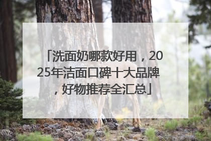 洗面奶哪款好用，2025年洁面口碑十大品牌，好物推荐全汇总