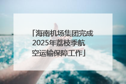 海南机场集团完成2025年荔枝季航空运输保障工作
