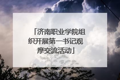 济南职业学院组织开展第一书记观摩交流活动