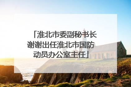 淮北市委副秘书长谢谢出任淮北市国防动员办公室主任