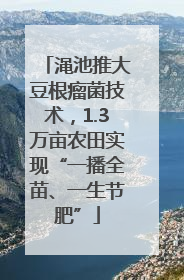 渑池推大豆根瘤菌技术，1.3万亩农田实现“一播全苗、一生节肥”