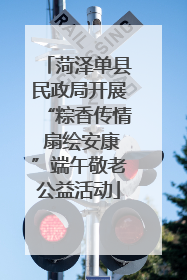 菏泽单县民政局开展“粽香传情 扇绘安康”端午敬老公益活动