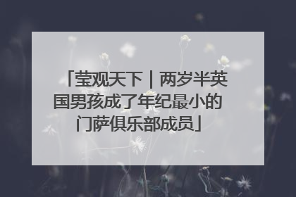 莹观天下｜两岁半英国男孩成了年纪最小的门萨俱乐部成员
