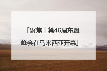 聚焦丨第46届东盟峰会在马来西亚开幕