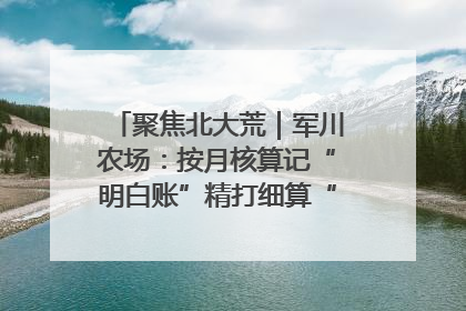 聚焦北大荒｜军川农场：按月核算记“明白账”精打细算“过紧日子”