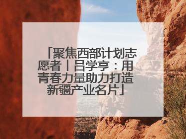 聚焦西部计划志愿者丨吕学亨：用青春力量助力打造新疆产业名片