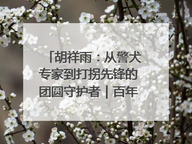 胡祥雨：从警犬专家到打拐先锋的团圆守护者｜百年工运·劳模说