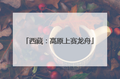 西藏：高原上赛龙舟