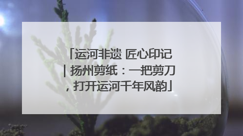运河非遗 匠心印记｜扬州剪纸：一把剪刀，打开运河千年风韵