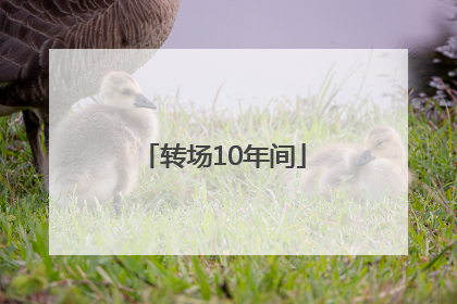转场10年间