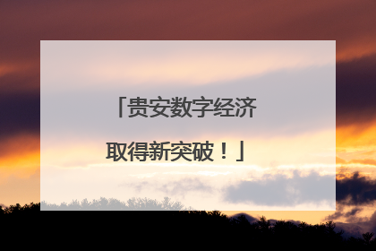 贵安数字经济取得新突破！