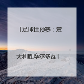 足球世预赛：意大利胜摩尔多瓦