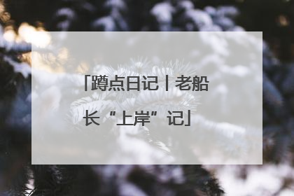 蹲点日记丨老船长“上岸”记