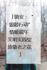 镇安：“银龄行动”情暖端午 文明实践绽放敬老之花