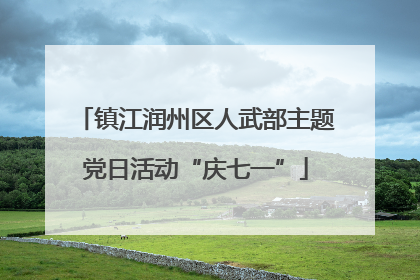 镇江润州区人武部主题党日活动“庆七一”