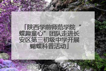 陕西学前师范学院“蝶趣童心”团队走进长安区第三初级中学开展蝴蝶科普活动