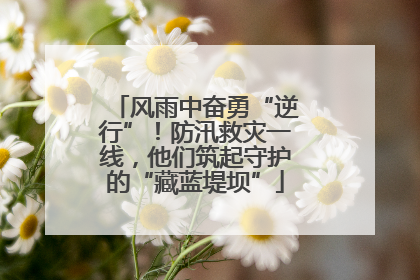 风雨中奋勇“逆行”！防汛救灾一线，他们筑起守护的“藏蓝堤坝”