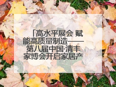 高水平展会 赋能高质量制造——第八届中国·清丰家博会开启家居产业 “国际范”