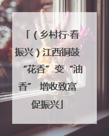 （乡村行·看振兴）江西铜鼓“花香”变“油香” 增收致富促振兴