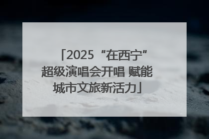 2025“在西宁”超级演唱会开唱 赋能城市文旅新活力