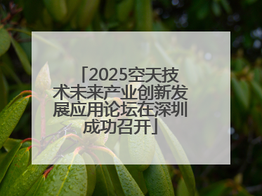 2025空天技术未来产业创新发展应用论坛在深圳成功召开