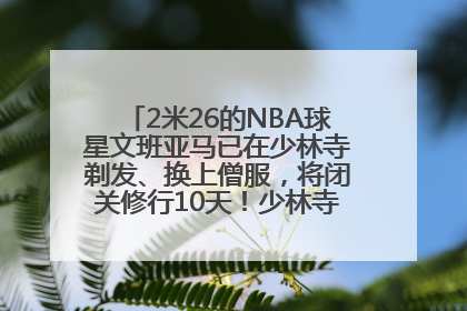 2米26的NBA球星文班亚马已在少林寺剃发、换上僧服，将闭关修行10天！少林寺回应：人在寺里