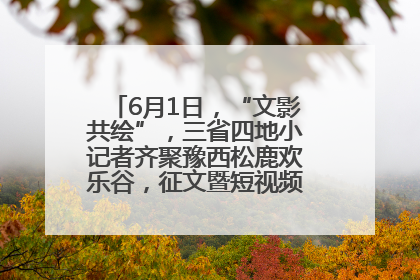 6月1日，“文影共绘”，三省四地小记者齐聚豫西松鹿欢乐谷，征文暨短视频大赛精彩启幕！